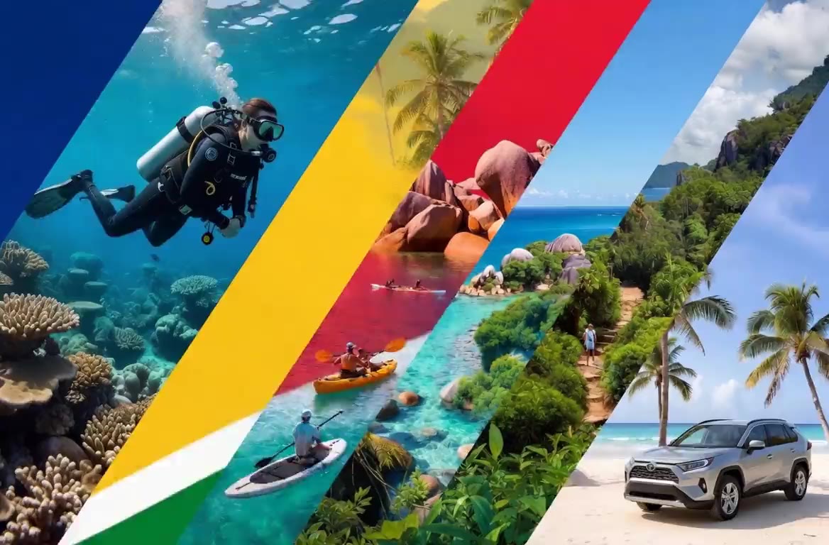 Seychelles — transport, diving, boats, kayaks, hiking, car rental